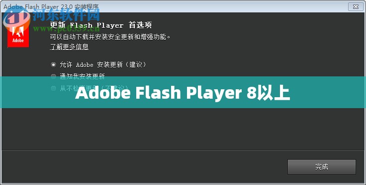 Adobe Flash Player 8以上