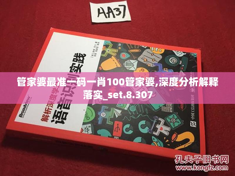 管家婆最准一码一肖100管家婆,深度分析解释落实_set.8.307