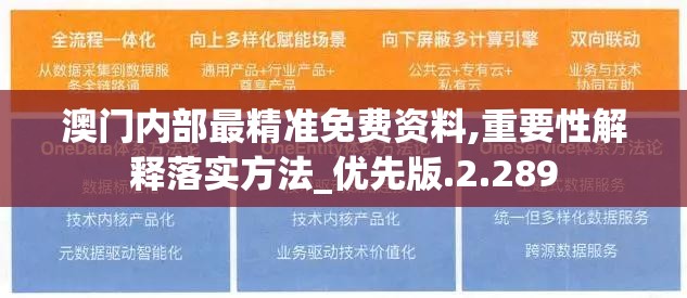 澳门内部最精准免费资料,重要性解释落实方法_优先版.2.289