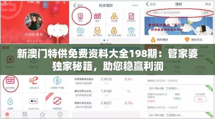 新澳门特供免费资料大全198期：管家婆独家秘籍，助您稳赢利润