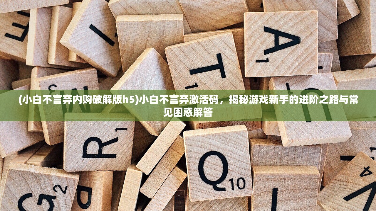 (小白不言弃内购破解版h5)小白不言弃激活码，揭秘游戏新手的进阶之路与常见困惑解答